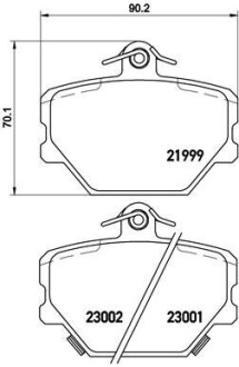 Гальмівні колодки дискові BREMBO P50038