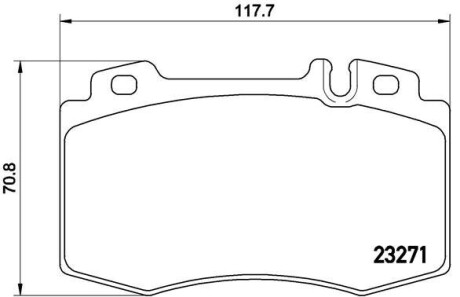 Тормозные колодки дисковые BREMBO P50041 (фото 1)