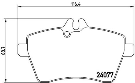 Тормозные колодки дисковые BREMBO P50056