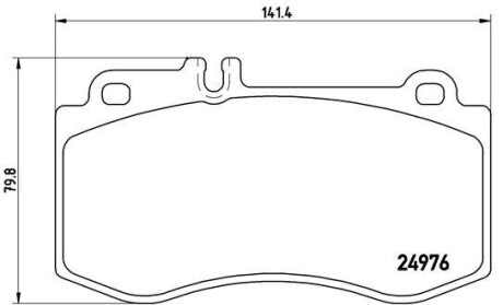 Гальмівні колодки дискові BREMBO P50087