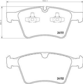 Гальмівні колодки дискові BREMBO P50115