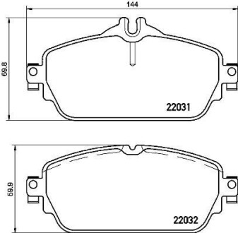 Гальмівні колодки дискові BREMBO P50118