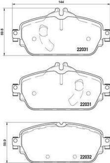 Гальмівні колодки дискові BREMBO P50119