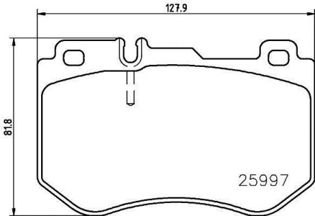 Тормозные колодки передние BREMBO P50123