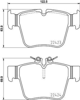 Гальмівні колодки дискові BREMBO P50133