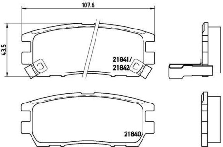 Тормозные колодки дисковые BREMBO P54018