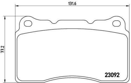 Тормозные колодки дисковые BREMBO P54040