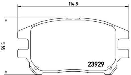 Гальмівні колодки дискові BREMBO P56050