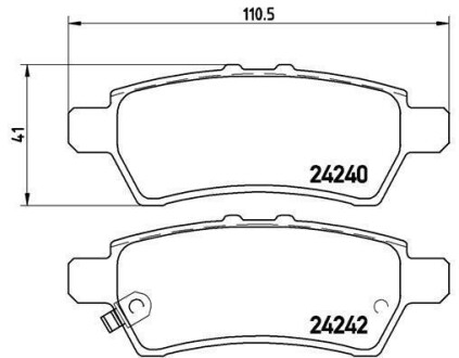 Гальмівні колодки дискові BREMBO P56060