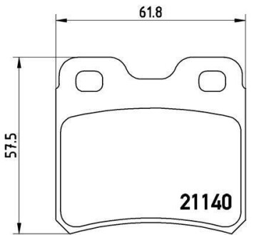 Гальмівні колодки дискові BREMBO P59018