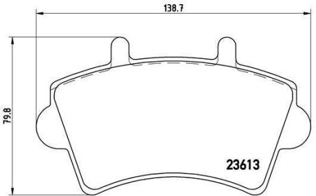 Гальмівні колодки дискові BREMBO P59039