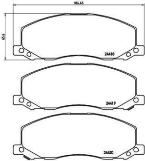 Гальмівні колодки дискові BREMBO P59058