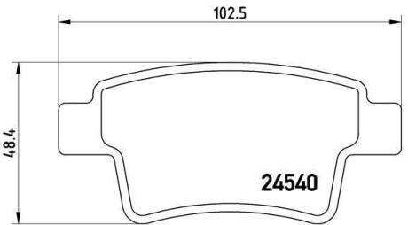 Гальмівні колодки дискові BREMBO P61 085 (фото 1)