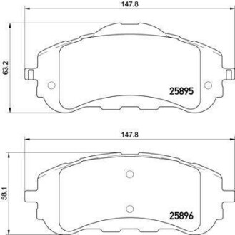 Гальмівні колодки дискові BREMBO P61 120