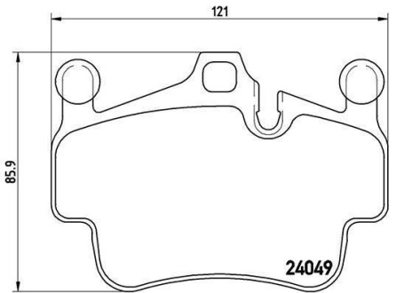 Гальмівні колодки дискові BREMBO P65 014 (фото 1)