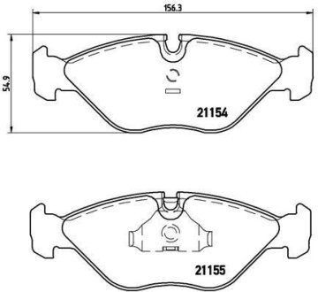 Гальмівні колодки дискові BREMBO P71005 (фото 1)