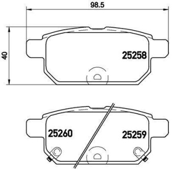 Тормозные колодки дисковые BREMBO P79029