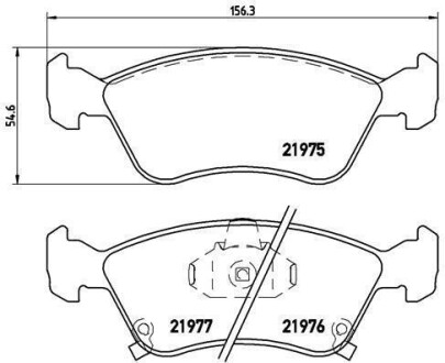 Гальмівні колодки дискові BREMBO P83 041