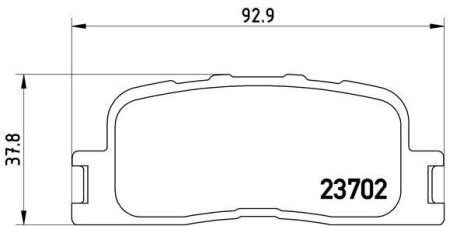 Гальмівні колодки дискові BREMBO P83088