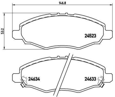 Гальмівні колодки дискові BREMBO P83 094