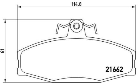 Колодки дискового тормоза BREMBO P85 022