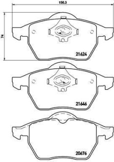 Гальмівні колодки дискові BREMBO P85 036 (фото 1)