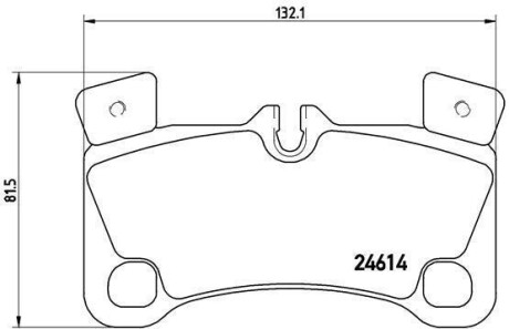 Тормозные колодки дисковые BREMBO P85103