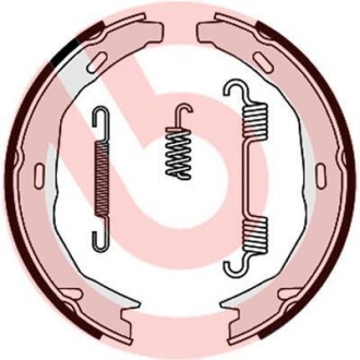 Тормозные колодки барабанные BREMBO S50522