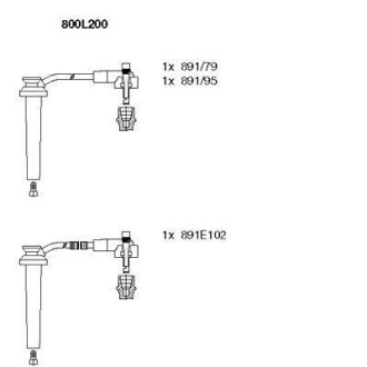 Провод высокого напряжения BREMI 800L200