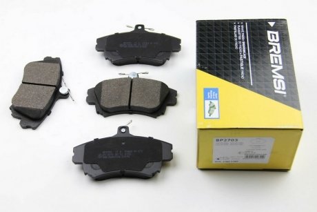 Гальмівні колодки перед. MITSUBISHI COLT/SMART FORFOUR/VOLVO S40 I/V40 95-12 (TRW) BREMSI BP2703