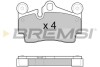 Тормозные колодки зад. Audi Q7/Touareg/Cayenne (Brembo) (112,2x73,2x16,2) BP3097
