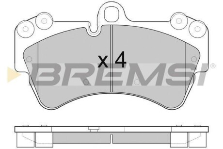 Тормозные колодки перед. Audi Q7/Touareg/Cayenne BREMSI BP3099