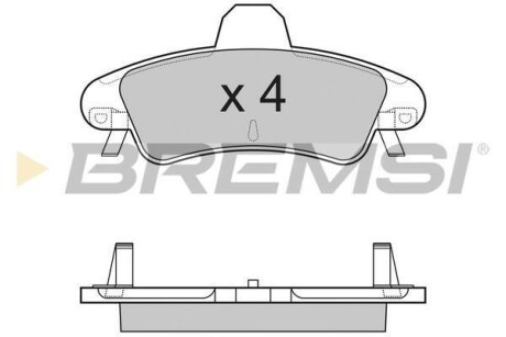 Гальмівні колодки зад. Ford Mondeo 93-00 (bendix) (115,7x53,7x14,7) BREMSI BP3188