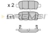 Гальмівні колодки зад. Qashqai/X-Trail 07- (39x105,4x13,7) BP3351