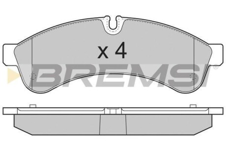 Тормозные колодки зад. Daily 06- BREMSI BP3365