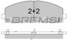Гальмівні колодки перед. Fiat Freemont 11-/Dodge Caravan 08- (183x63.2x19.5) BP3543
