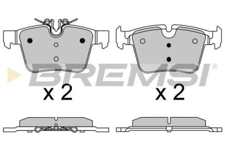 Гальмівні колодки зад. MB C-CLASS W205 13- (ATE-TEVES) BREMSI BP3642 (фото 1)