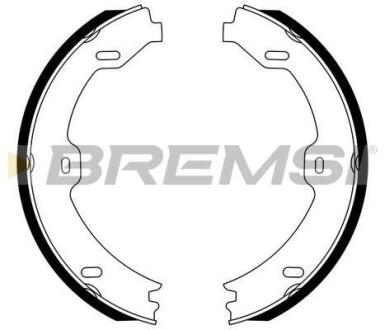 Гальмівні колодки зад. MB E-class (W211/W212) 1.8-5.5 02-09 (ATE-TEVES) BREMSI GF0312 (фото 1)