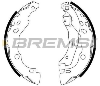 Гальмівні колодки зад. Dacia Logan 04-/Nissan Micra IV 10- (Bendix) BREMSI GF0409