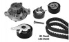 BUGATTI VW К-кт. ГРМ. (2шт рем. + 3шт ролики + помпа + крепление) LT, T4 2.5 TDI KBU8713A