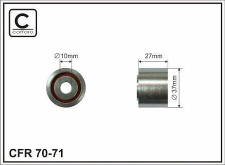 Ролик Пасу поліклинового 1.9d (-ac) CAFFARO 7071