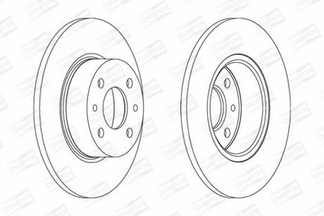 Диск гальмівний CHAMPION 561329CH
