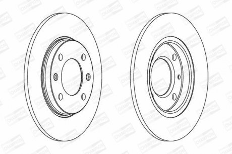 Диск гальмівний CHAMPION 561555CH