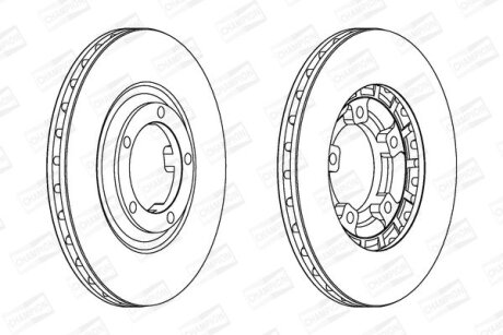 Диск гальмівний CHAMPION 561580CH