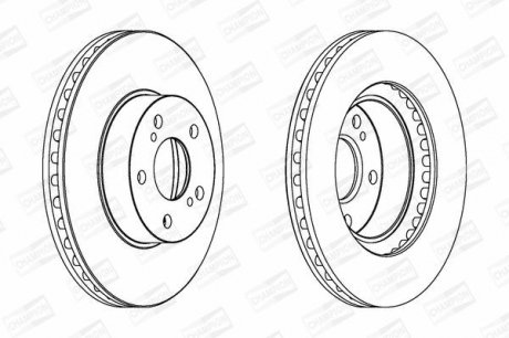 SUBARU Диск тормозной задн.Impreza,Legacy 92- CHAMPION 561666CH