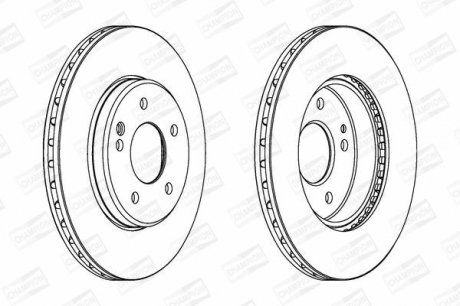 DB Диск тормозной передний W202 93- CHAMPION 561697CH