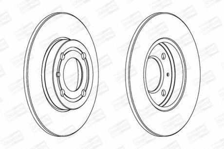 Диск гальмівний CHAMPION 561980CH