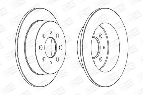 Диск гальмівний CHAMPION 562016CH (фото 1)