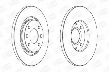 Диск гальмівний CHAMPION 562044CH (фото 1)
