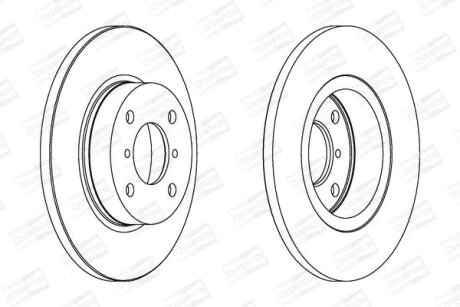 Диск гальмівний CHAMPION 562124CH (фото 1)